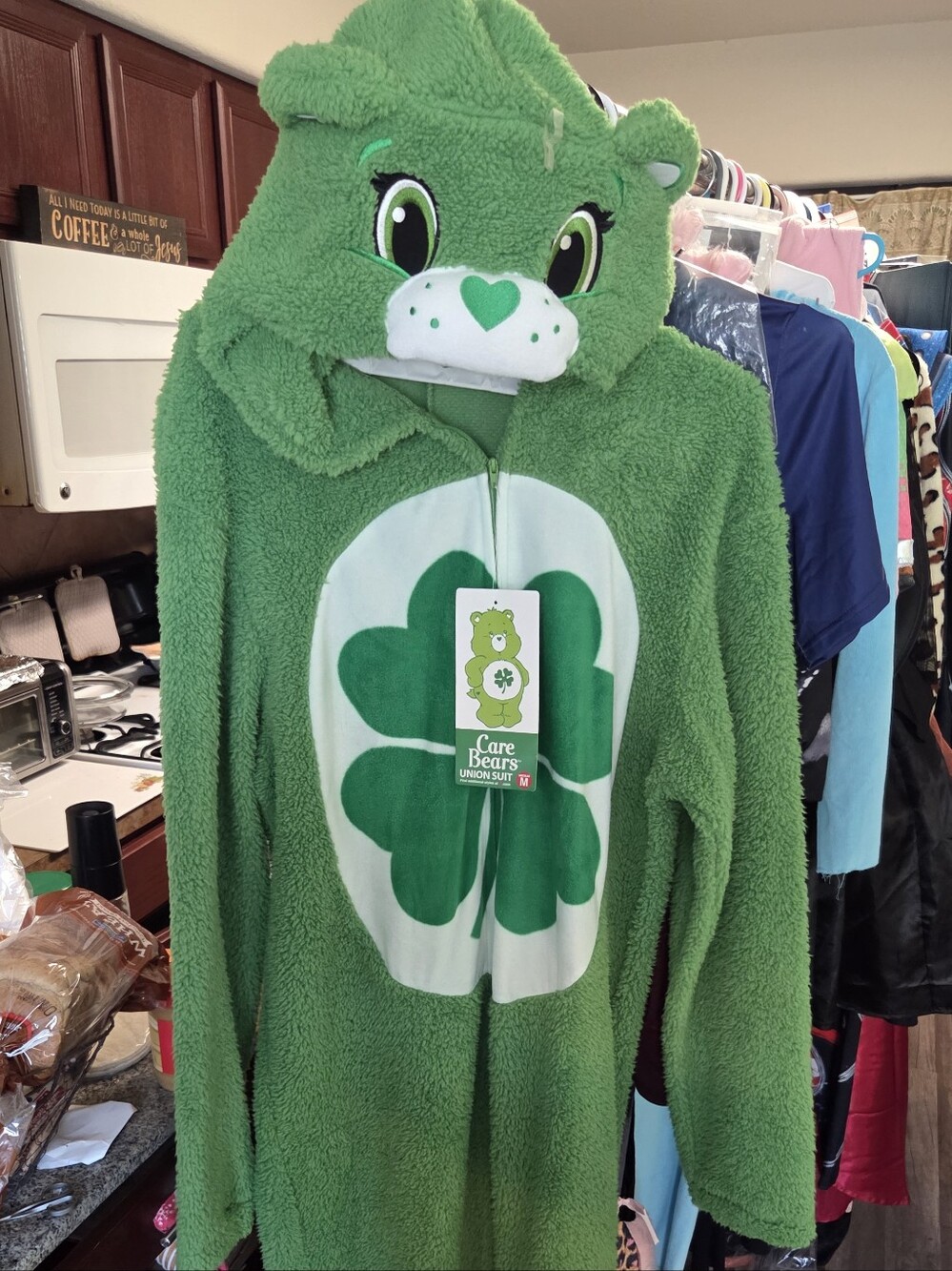 Good Luck Bear Jumpsuit Costume New